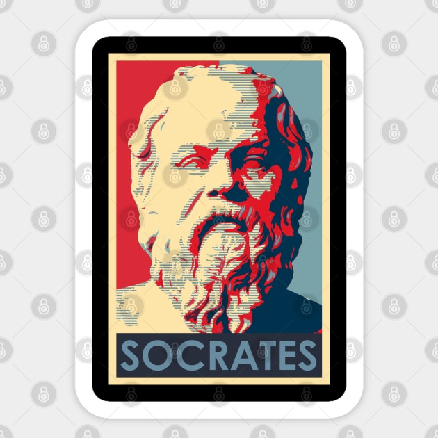 Socrates Sticker by nickbeta